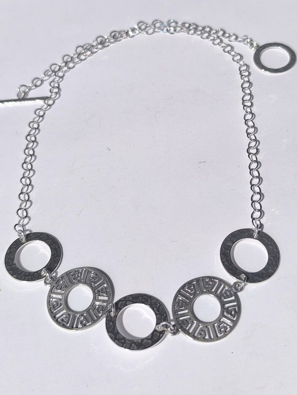 Antient Greek Style Sterling Silver Necklace "Greek Goddess"